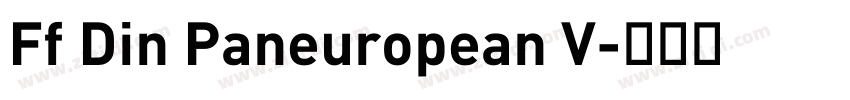 Ff Din Paneuropean V字体转换 Ff Din Paneuropean V字体转换